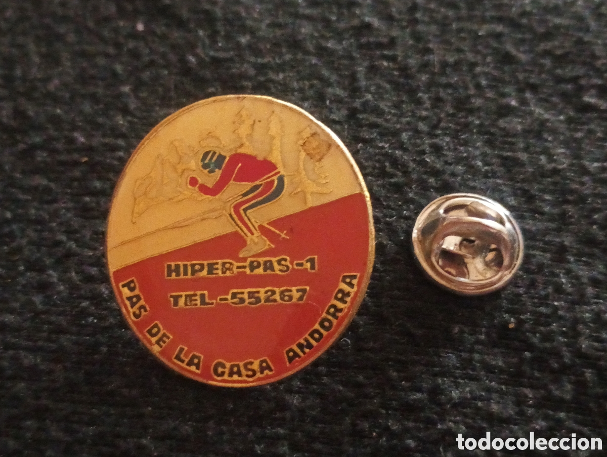 Sammlung von Pins: Pins insignia con pincho y cierre estaci&oacute;n de esqu&iacute; Andorra
