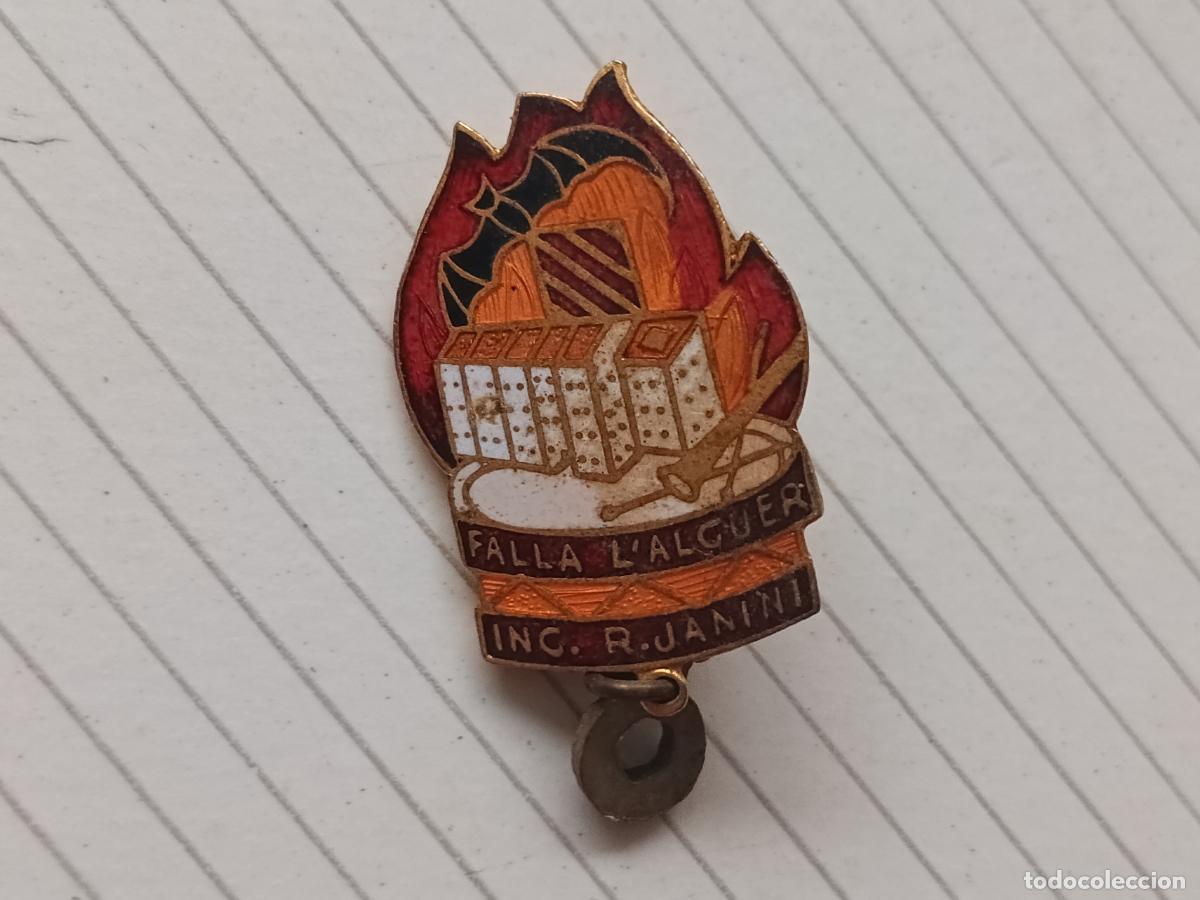 Pins de colecci&oacute;n: Fallas de Valencia. Insignia de imperdible Falla L Alguer Janini