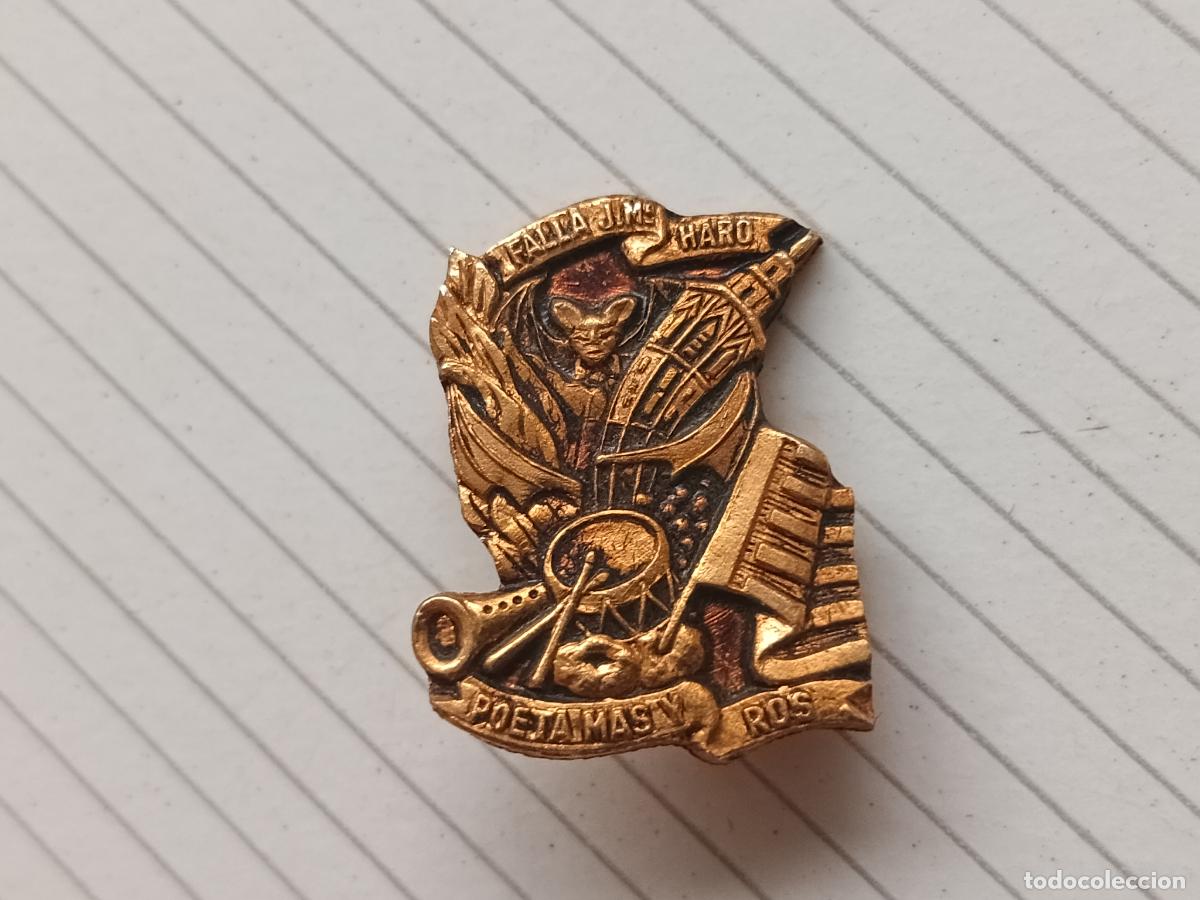 Pins de colecci&oacute;n: Fallas de Valencia. Insignia de imperdible Falla Poeta Mas y Ros