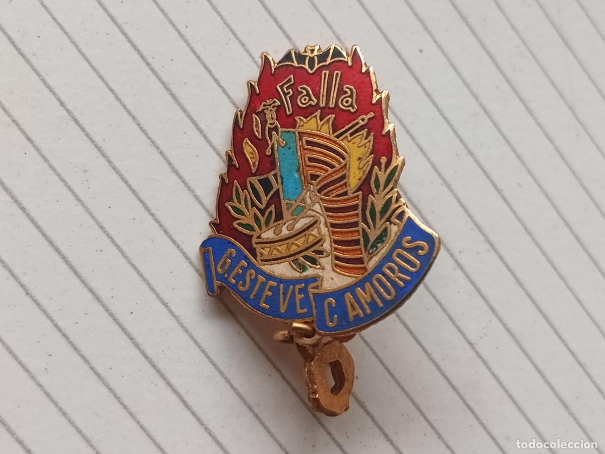 Pins de colecci&oacute;n: Fallas de Valencia. Insignia de imperdible Falla G. Esteve Cirilo Amor&oacute;s