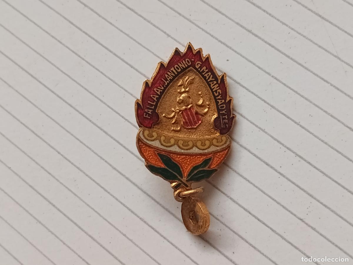 Pins de cole&ccedil;&atilde;o: Fallas de Valencia. Insignia de imperdible Falla Av. Jos&eacute; Antonio G. Mayans