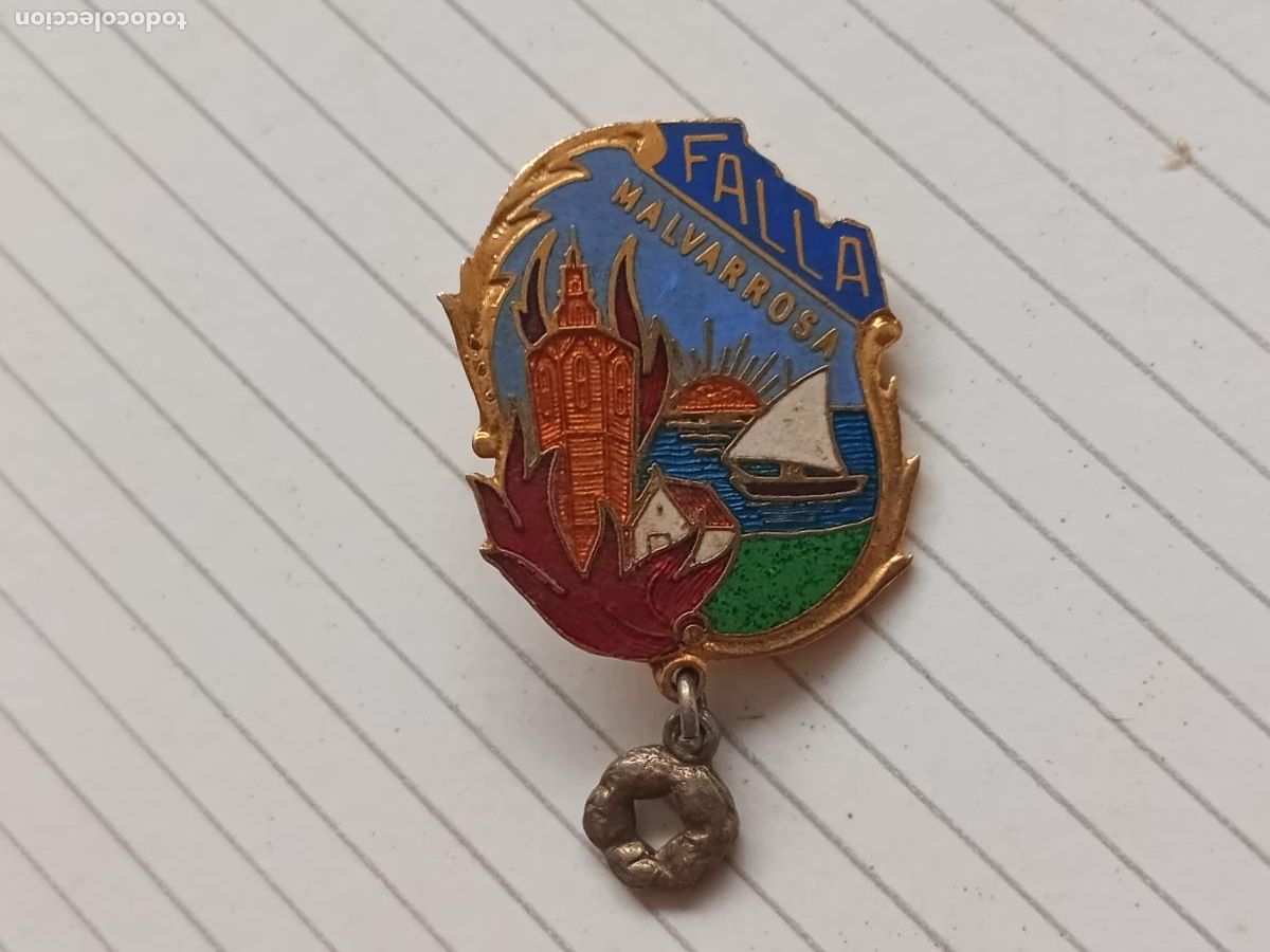 Pins de colecci&oacute;n: Fallas de Valencia. Insignia de la Falla Malvarrosa