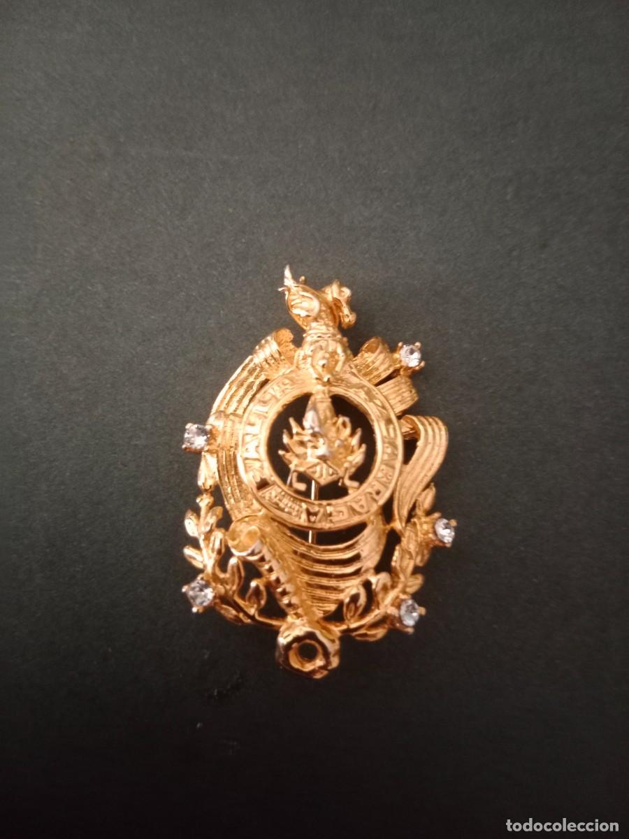 Pins de colecci&oacute;n: INSIGNIA BROCHE DE JOYERIA FALLA AZCARRAGA VALENCIA - BU&Ntilde;OL D&acute;OR FULLES DE LLORER BRILLANTS JCF 56