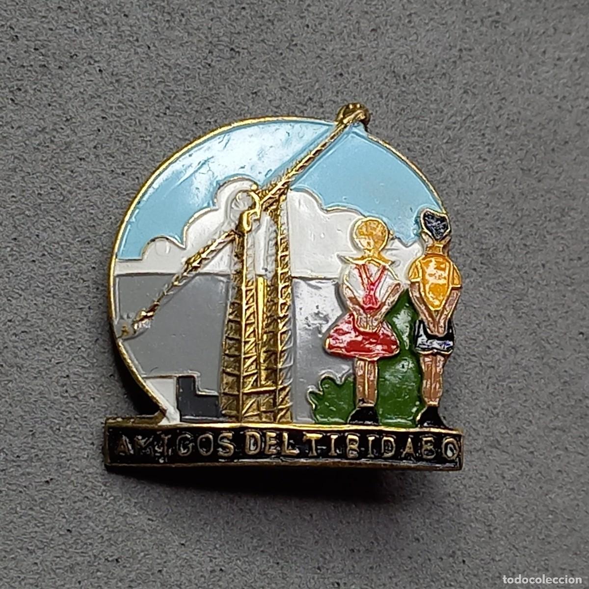 Pin's de collection: Antigua insignia de alfiler imperdible de AMIGOS DEL TIBIDABO, a&ntilde;os 50