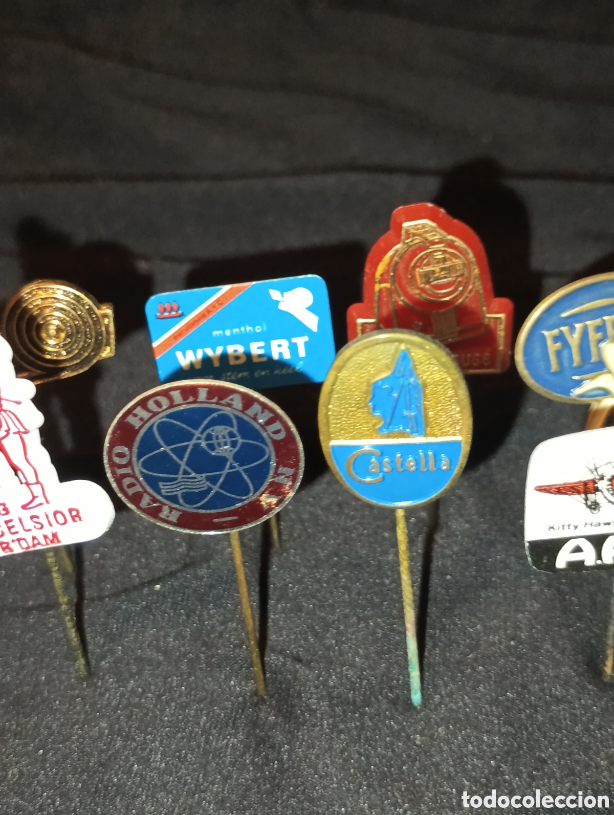 Pins de colecci&oacute;n: Lote 10 alfiler aguja pins a&ntilde;os 60 lote 9