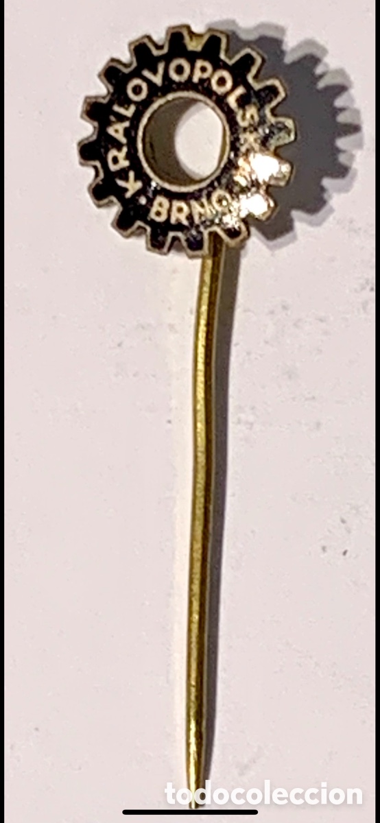 Pins de colecci&oacute;n: Pin de aguja. Kralovopolka. Obras de Ingenier&iacute;a Ferroviaria Checa. Metal. A&ntilde;os 60.