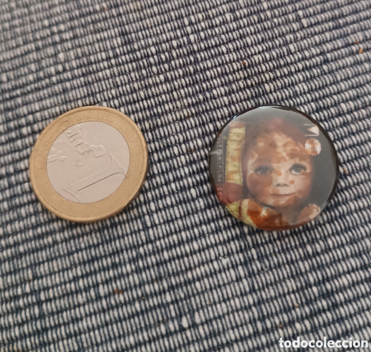 Pins de colecci&oacute;n: Chapa Cara de NI&Ntilde;A infantil, alguna serie o personaje.