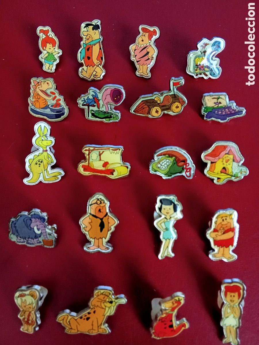Pins de colecci&oacute;n: Lote de 20 PINS de LOS PICAPIEDRAS ,JMJ