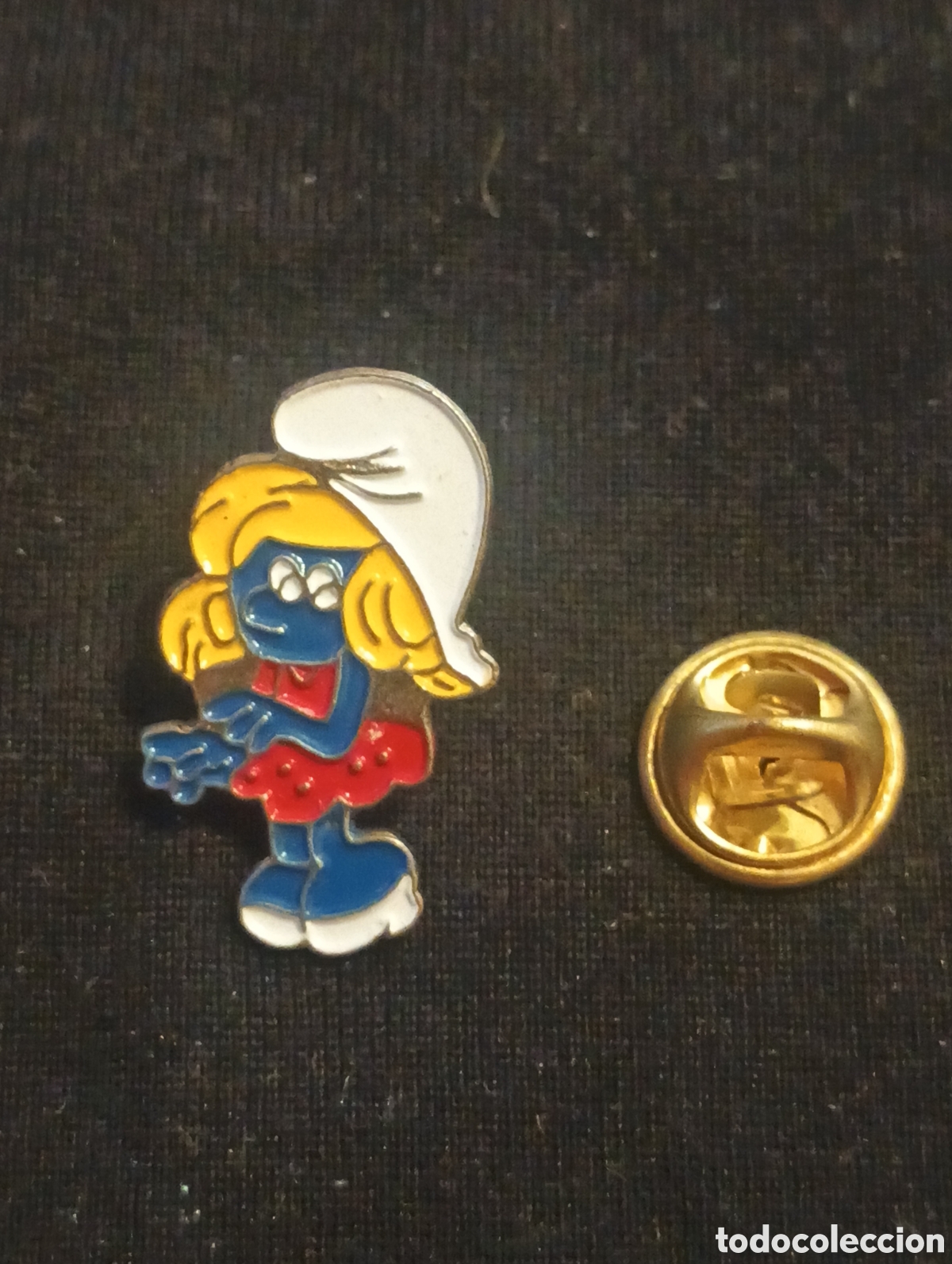 Pins de colecci&oacute;n: Pins insignia con pincho y cierre los pitufos pitufina