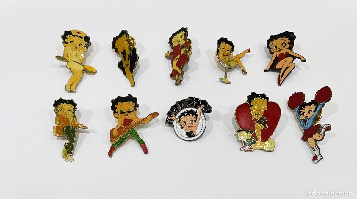 Pin's de collection: LOTE DE 10 PINS DIFERENTES / PIN DE LA DIVERTIDA FLAPPER BETTY BOOP