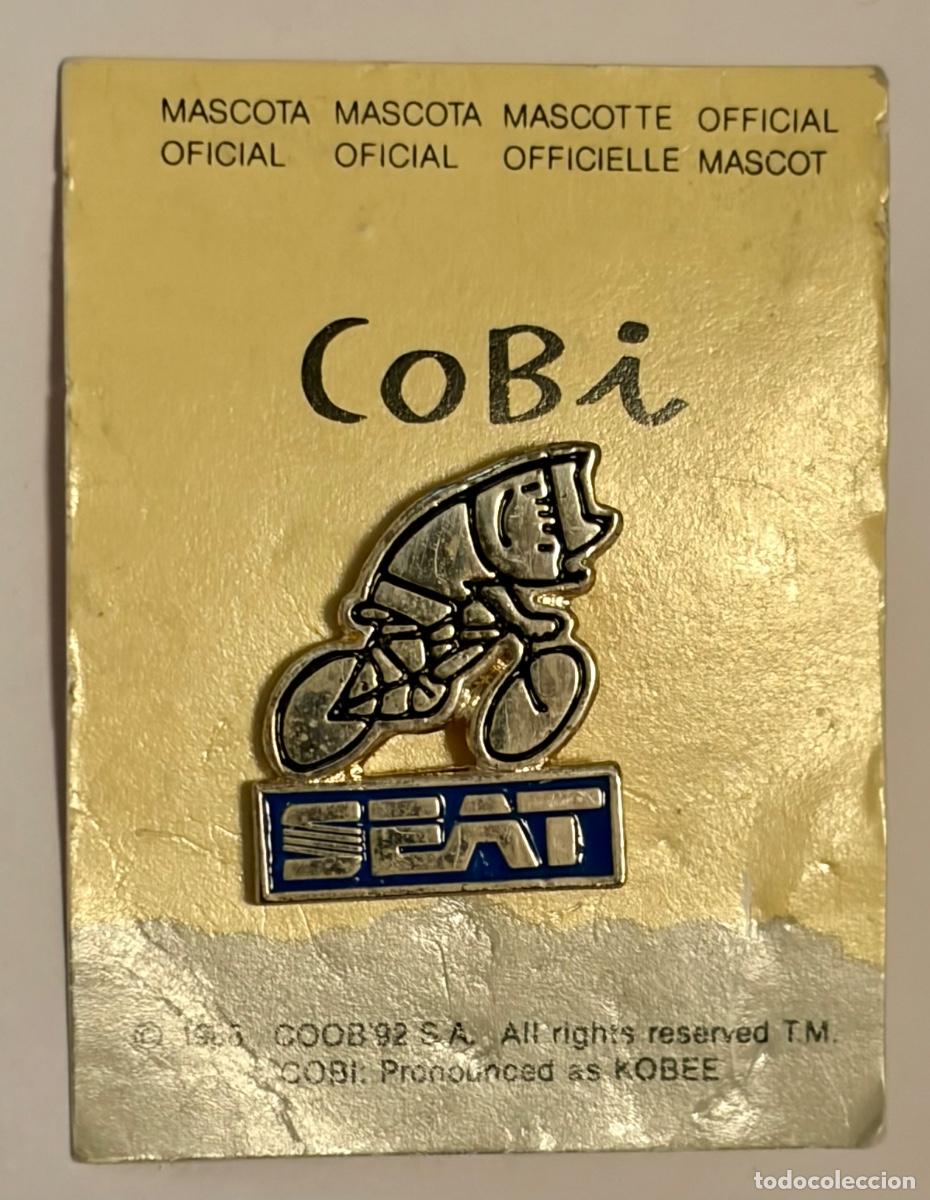 Pins de colecci&oacute;n: PIN COBI CICLISTA - PATROCINADOR AUTOM&Oacute;VILES SEAT - JUEGOS OL&Iacute;MPICOS BARCELONA 92
