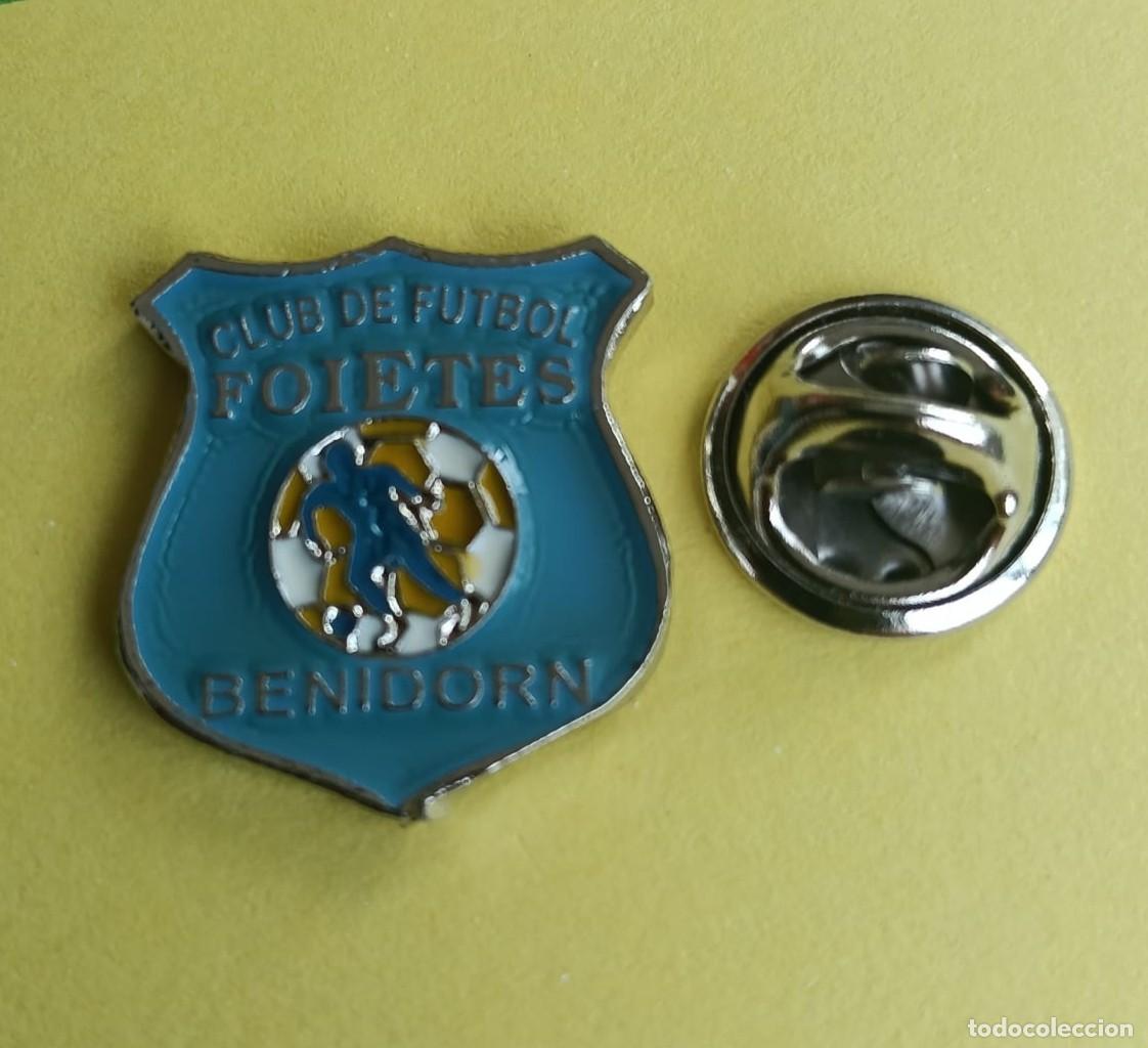 Pins de colecci&oacute;n: PIN FUTBOL - NO ESMALTE - C.F. FOIETES - BENIDORM - ALICANTE - 130254