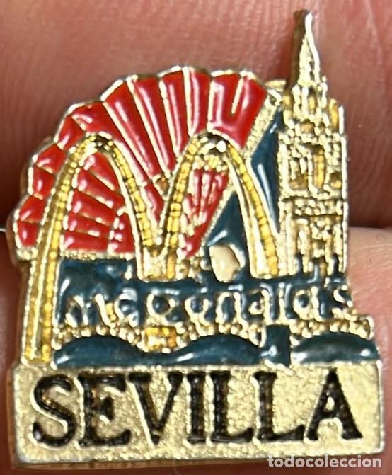 Pins de colecci&oacute;n: Pin McDonald's Sevilla. Muy raro.