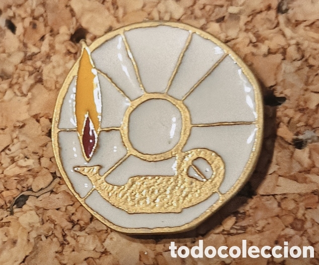 Pins de colecci&oacute;n: PIN ANTIGUO L&Aacute;MPARA DEL CONOCIMIENTO