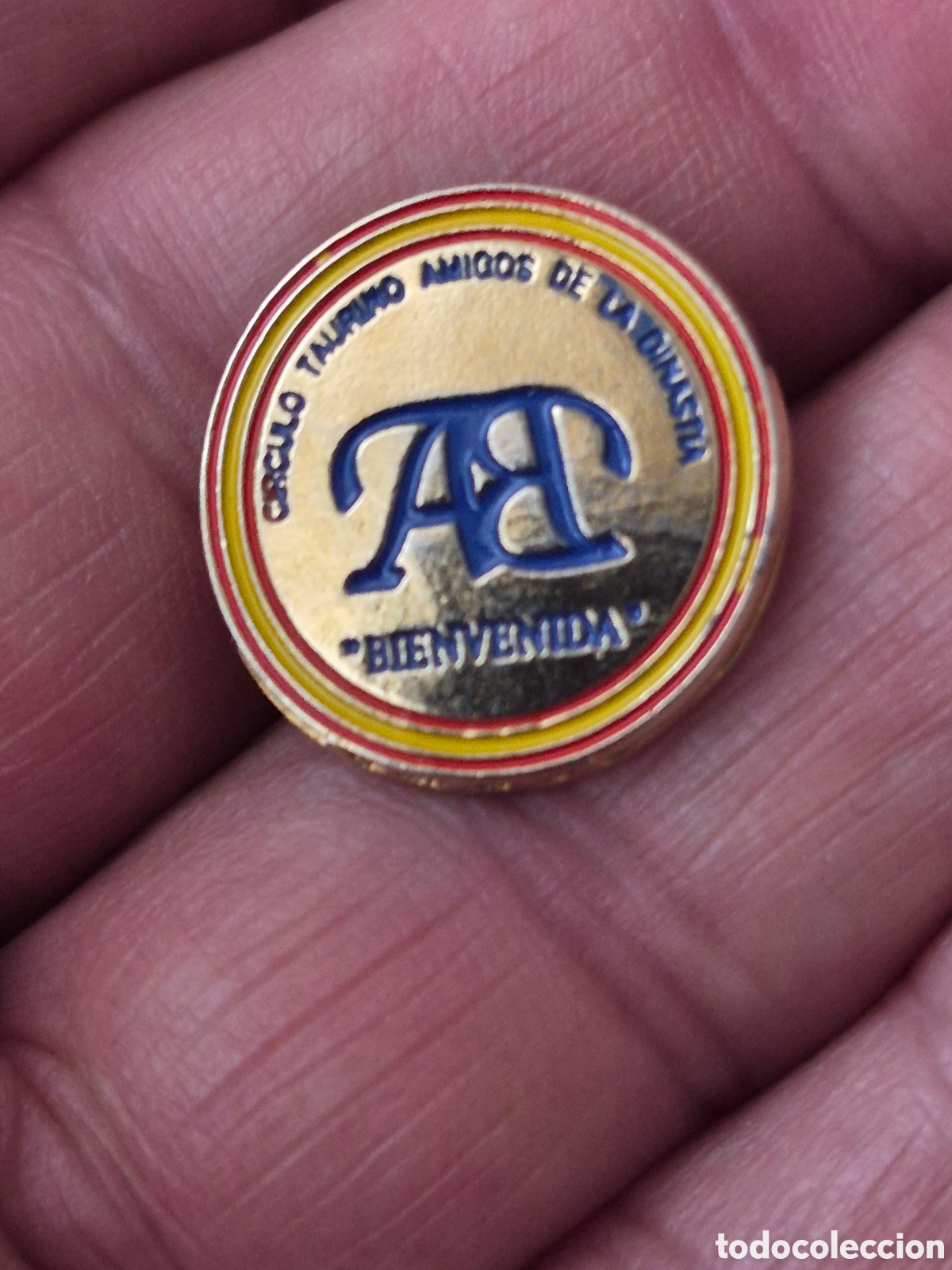 Pins de colecci&oacute;n: Pin taurino amigos de Bienvenida