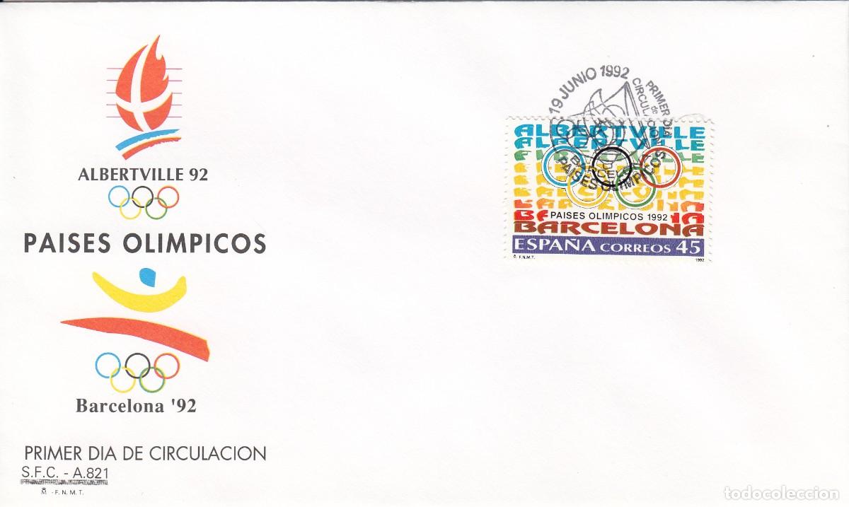 Pins de colecci&oacute;n: JUEGOS OL&Iacute;MPICOS BARCELONA 92 - SPD PRIMER D&Iacute;A - ALBERTVILLE 92