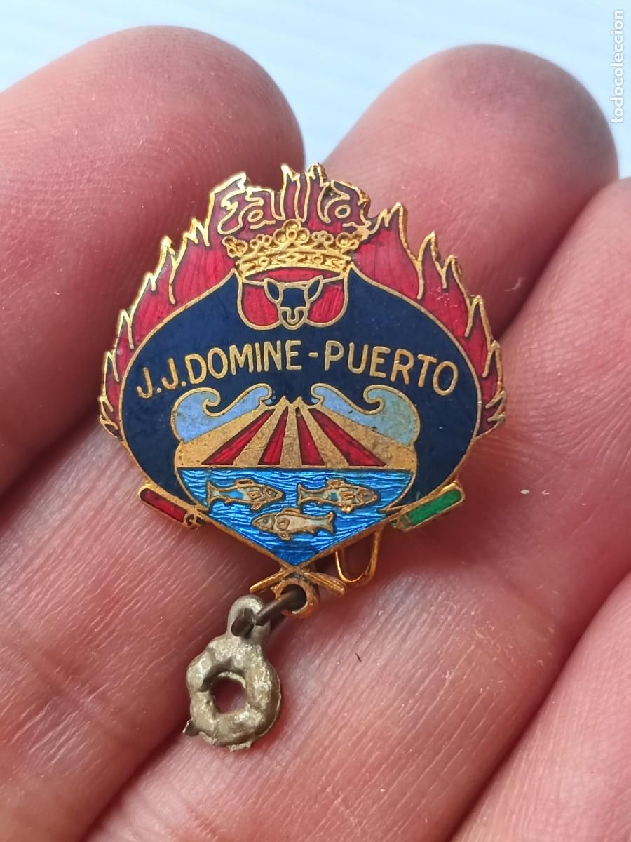 Pins de colecci&oacute;n: Fallas de Valencia. Insignia de la Falla J.J. Domine Puerto