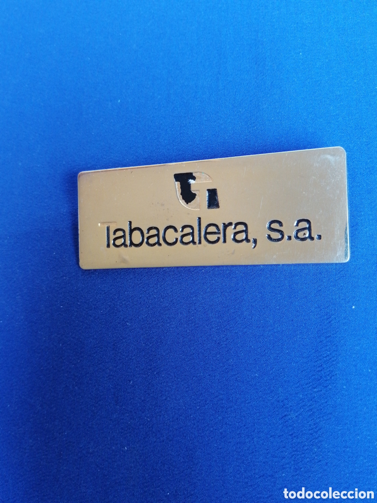 Pin's de collection: TABACALERA, S. A. PLACA IDENTIFICADOR DE ALFILER