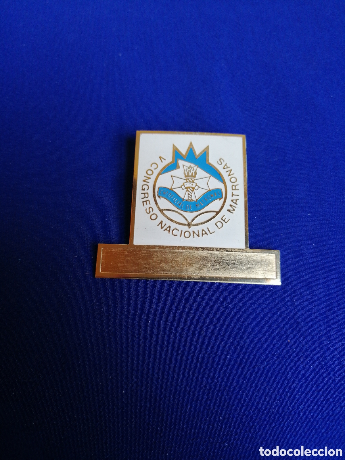 Pins de colecci&oacute;n: V CONGRESO NACIONAL DE MATRONAS INSIGNIA DE ALFILER ANTIGUA