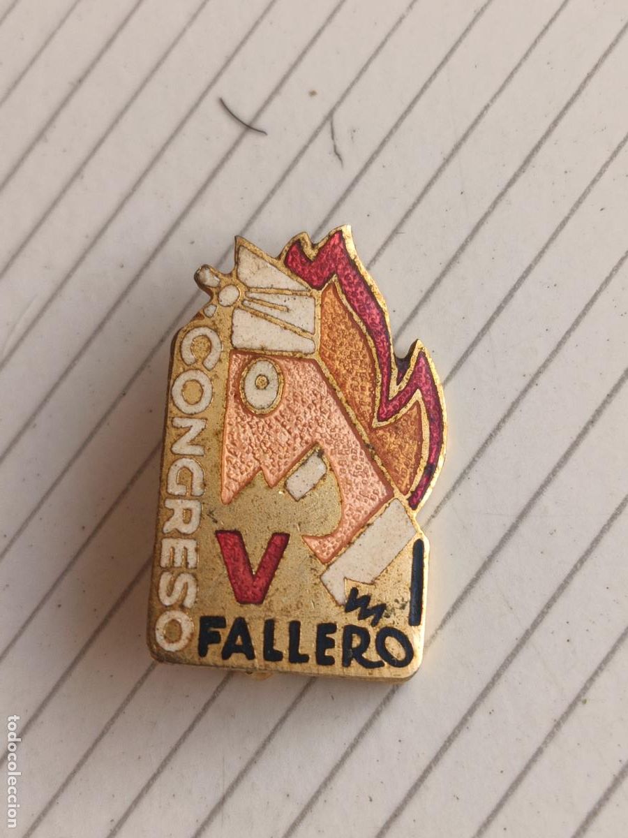 Pins de colecci&oacute;n: Insignia V CONGRESO FALLERO - VALENCIA