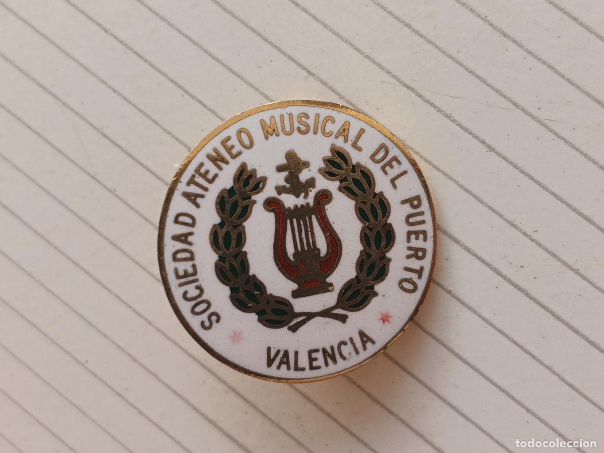 Pins de colecci&oacute;n: Insignia de alfiler. Sociedad Ateneo Musical del Puerto, Valencia