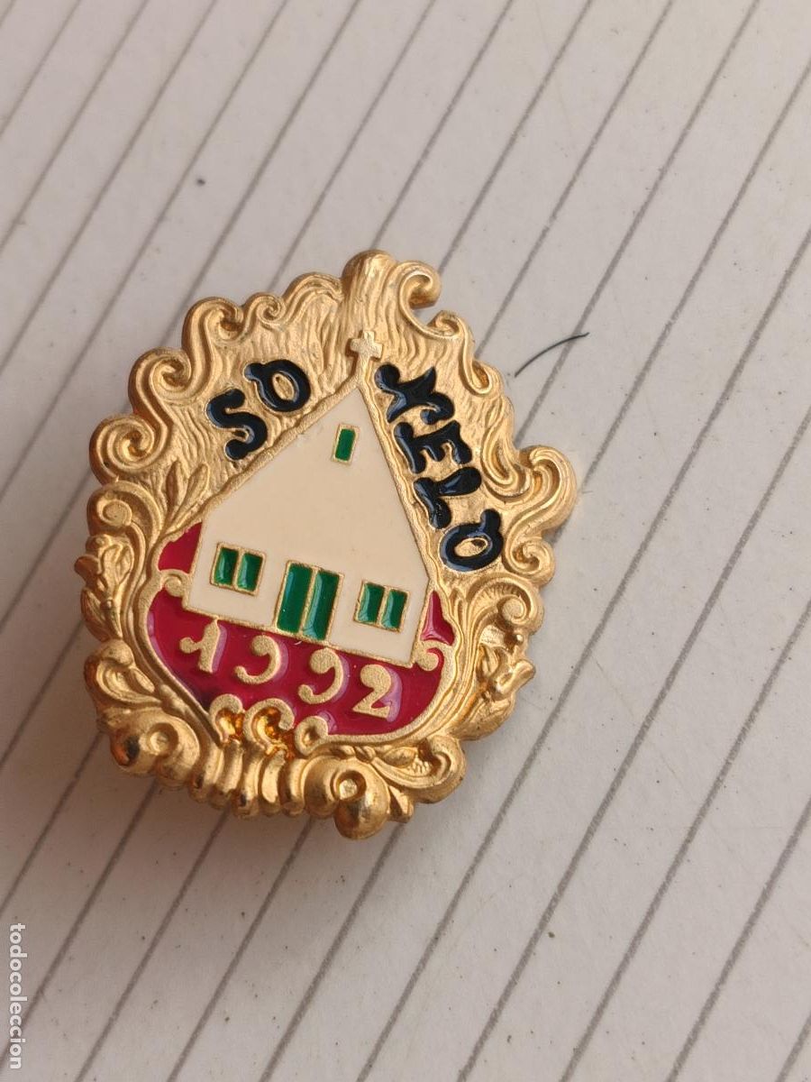 Pins de colecci&oacute;n: INSIGNIA PIN, FALLAS DE VALENCIA, PARADOR SONELO, SO NELO, BARRACA, 1992 FALLA CONVENTO DE JERUSALEN