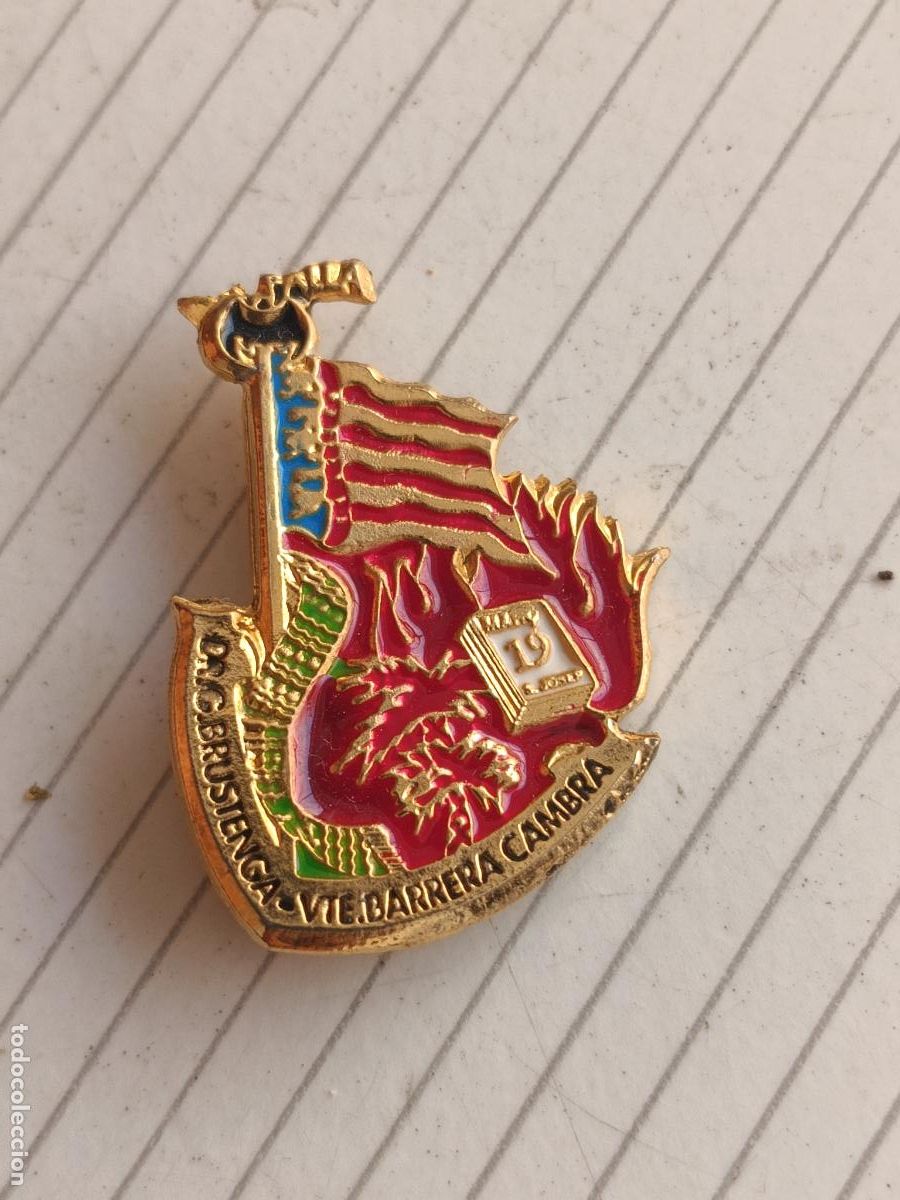 Pins de colecci&oacute;n: Fallas de Valencia. Insignia falla Dr. Brustenga Vte. Barrera Cambra
