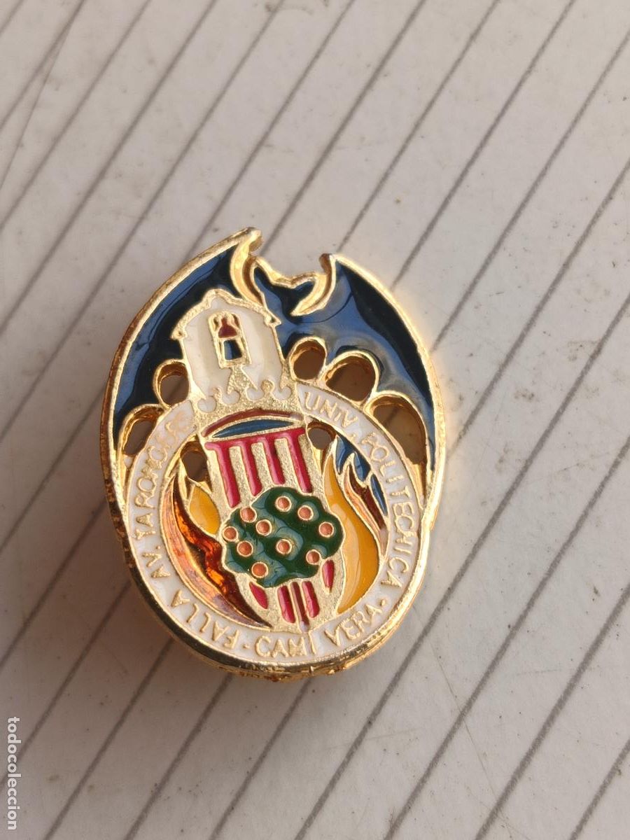 Pins de colecci&oacute;n: Fallas de Valencia. Insignia falla Cam&iacute; Vera Tarongers Universitat Politecnica