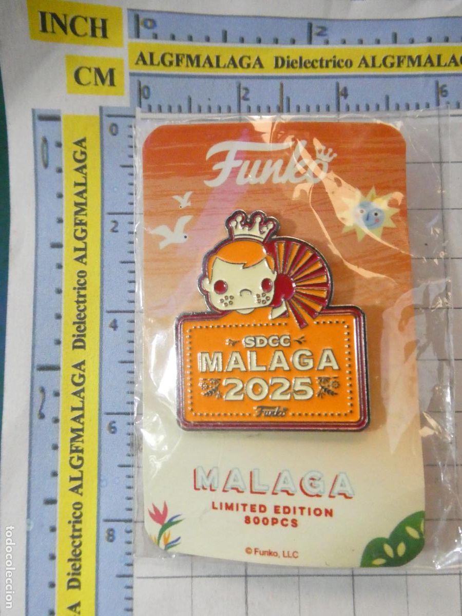 Collection pins: PIN DE JUGUETES NI&Ntilde;OS. SDCC MALAGA 2025 FUNKO EDICI&Oacute;N LIMITADA. SAL&Oacute;N COMIC SAN DIEGO