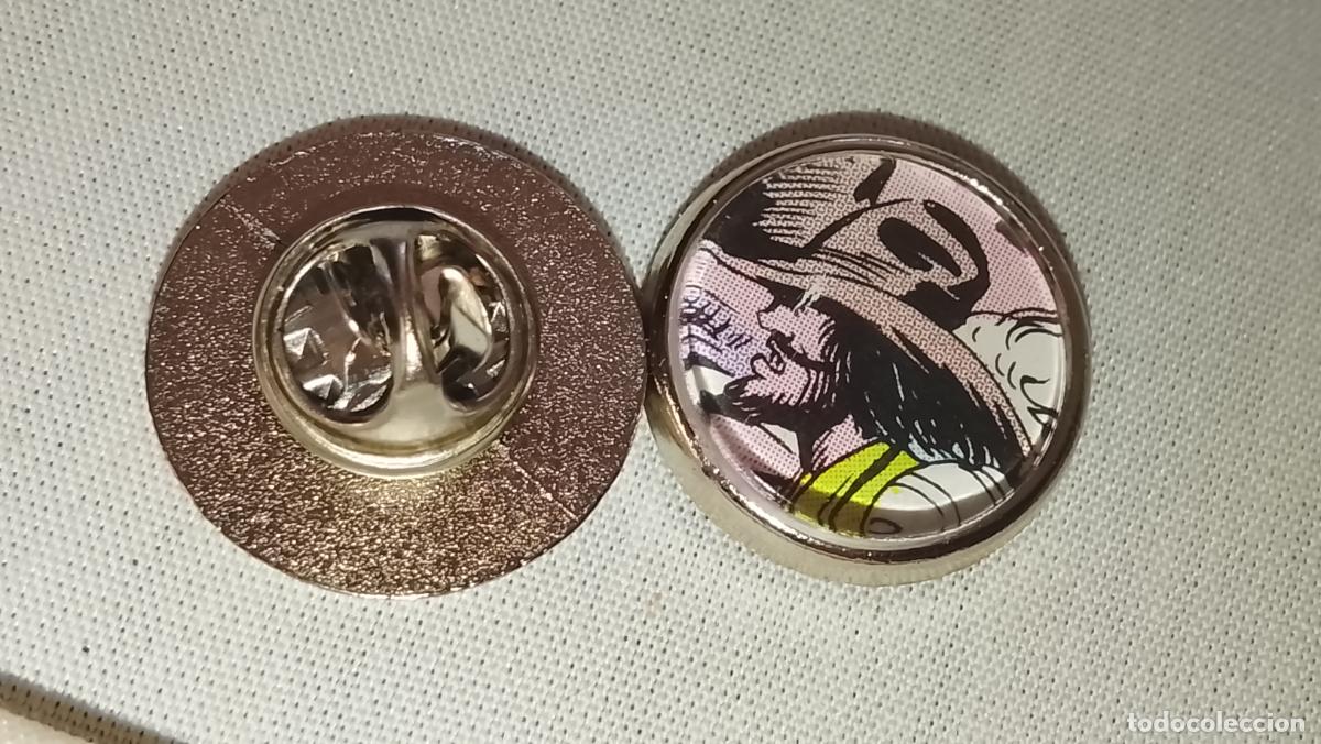 Pins de colecci&oacute;n: pin metal REDONDO - EL ESPADACHIN ENMASCARADO COMIC PIRATAS ESCLAVOS Y CASTIGO MALVADO