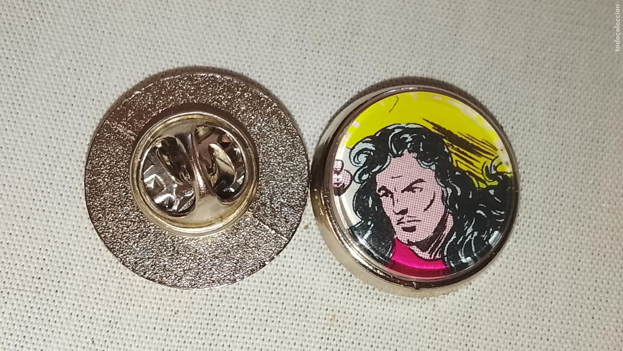 Pins de colecci&oacute;n: pin metal REDONDO - EL ESPADACHIN ENMASCARADO COMIC PIRATAS ESCLAVOS Y CASTIGO MALVADO