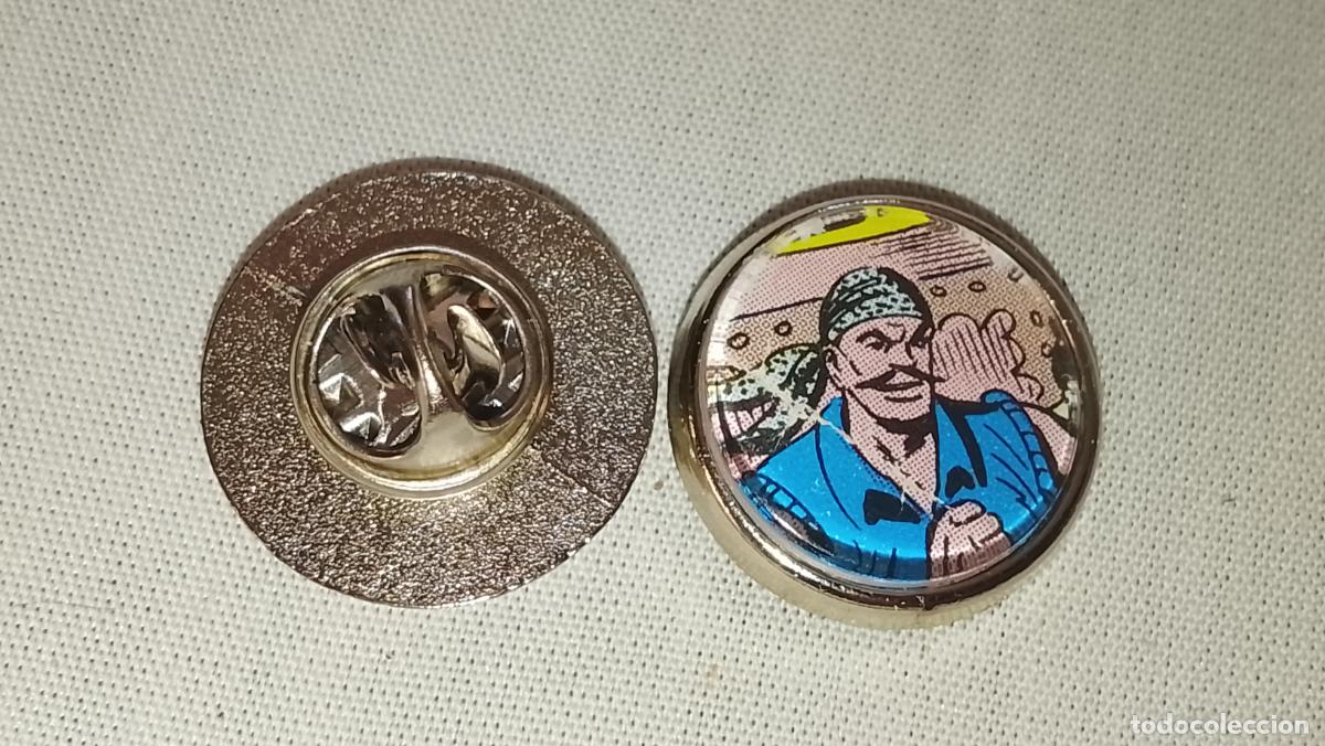 Pins de colecci&oacute;n: pin metal REDONDO - EL ESPADACHIN ENMASCARADO COMIC PIRATAS ESCLAVOS Y CASTIGO MALVADO