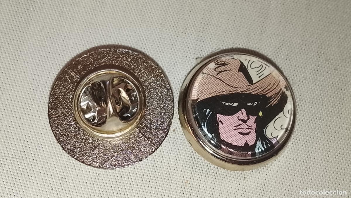 Pins de colecci&oacute;n: pin metal REDONDO - EL ESPADACHIN ENMASCARADO COMIC PIRATAS ESCLAVOS Y CASTIGO MALVADO