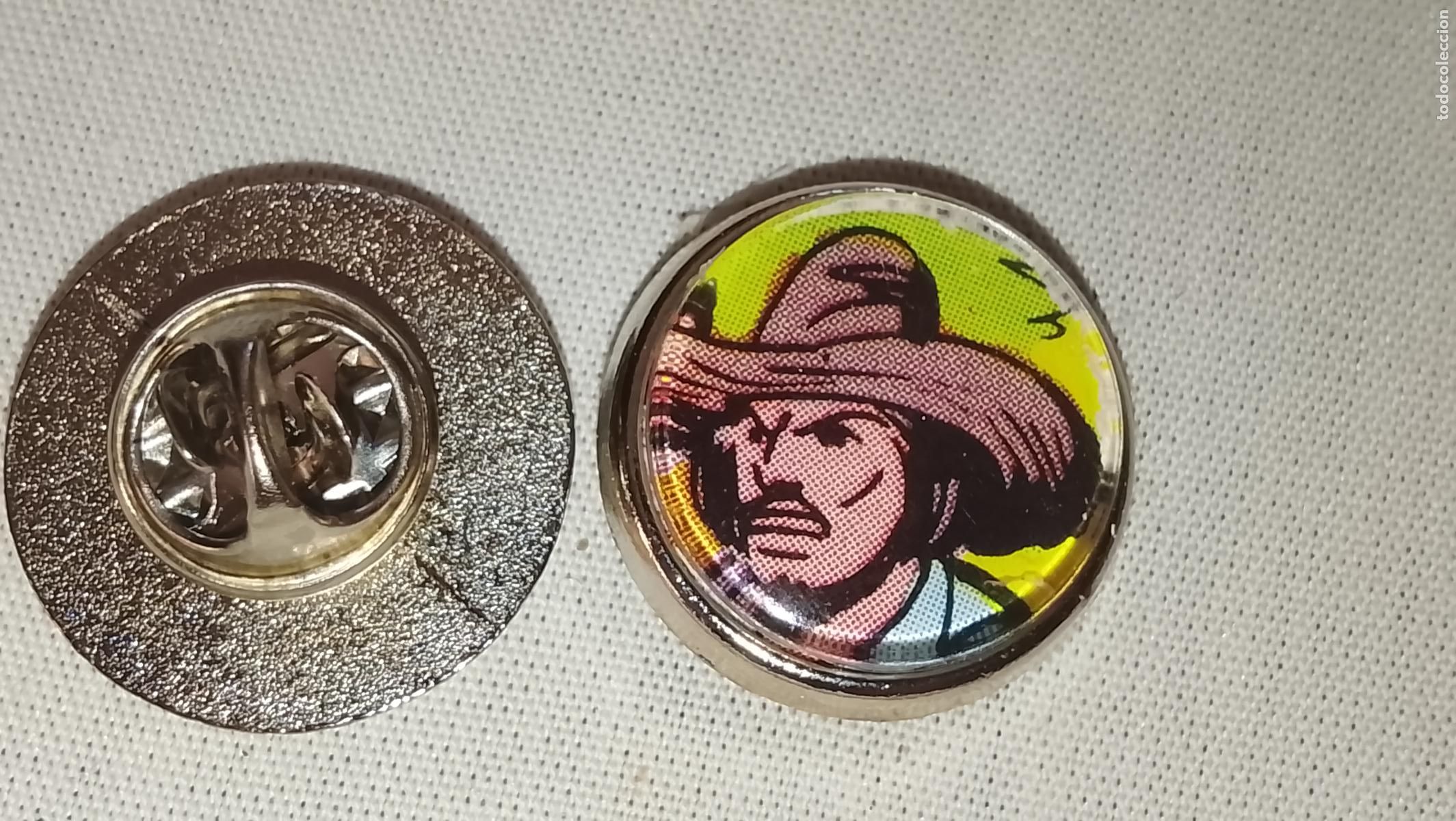 Pins de colecci&oacute;n: pin metal REDONDO - EL ESPADACHIN ENMASCARADO COMIC PIRATAS ESCLAVOS Y CASTIGO MALVADO