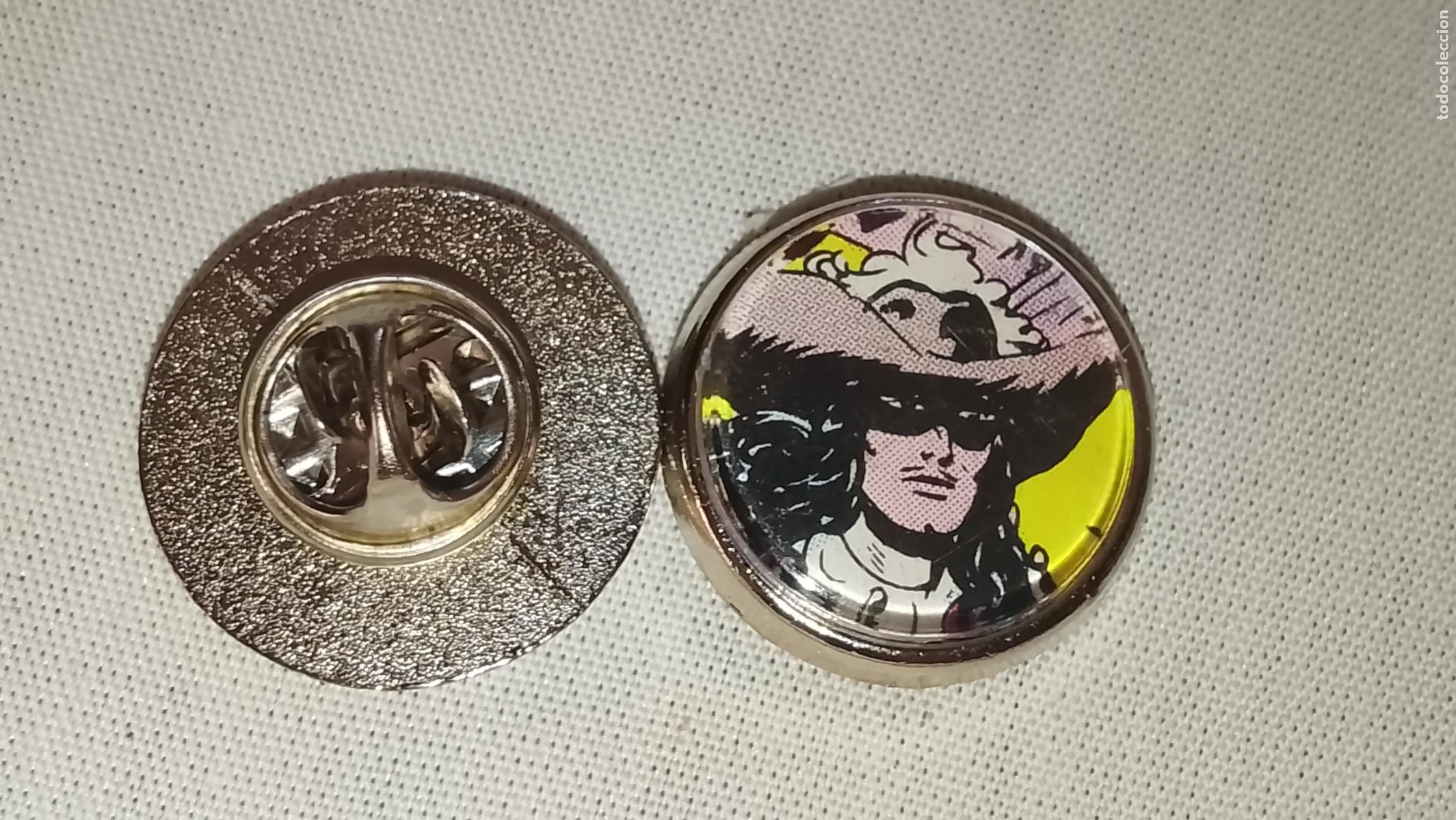 Pins de colecci&oacute;n: pin metal REDONDO - EL ESPADACHIN ENMASCARADO COMIC PIRATAS ESCLAVOS Y CASTIGO MALVADO