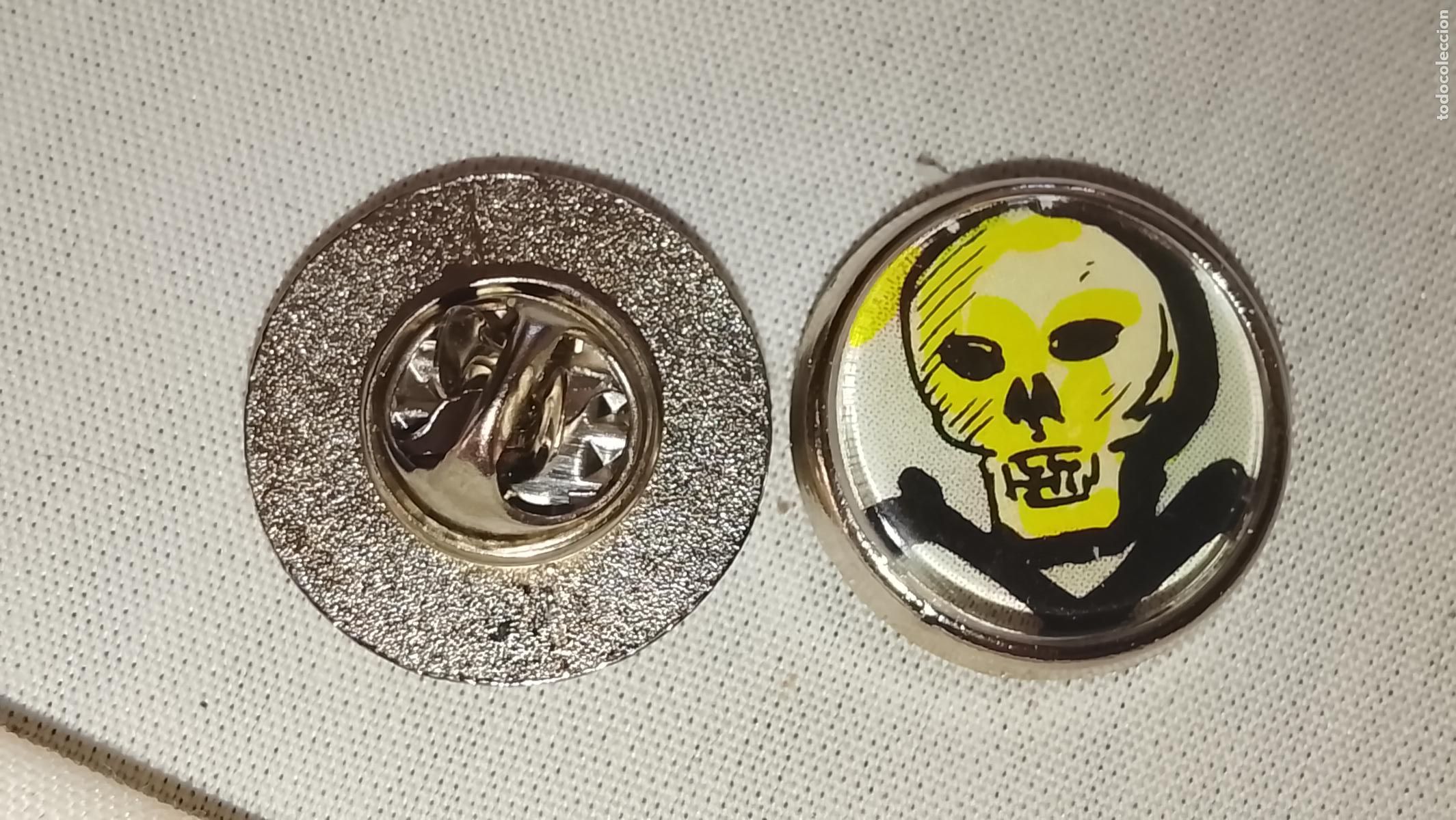 Pins de colecci&oacute;n: pin metal REDONDO - EL ESPADACHIN ENMASCARADO COMIC PIRATAS ESCLAVOS Y CASTIGO MALVADO