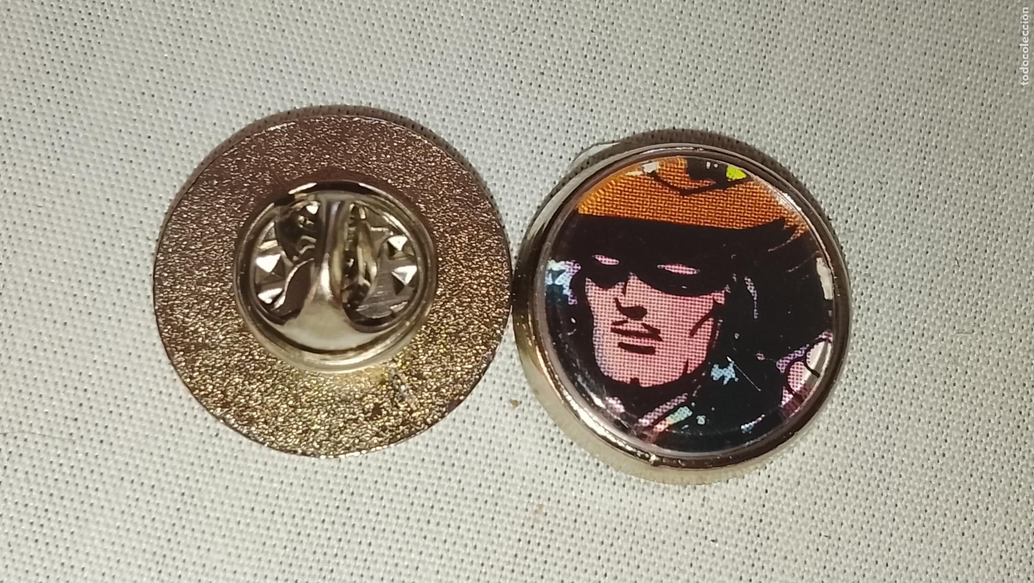Pins de colecci&oacute;n: pin metal REDONDO - EL ESPADACHIN ENMASCARADO COMIC PIRATAS ESCLAVOS Y CASTIGO MALVADO