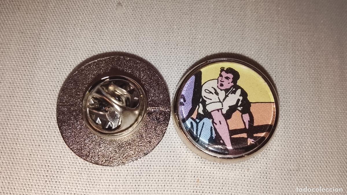 Pins de colecci&oacute;n: pin metal REDONDO - ROBERTO ALCAZAR Y PEDRIN CONTRA EL HOMBRE DIABOLICO A BORDO DEL ORIENTE