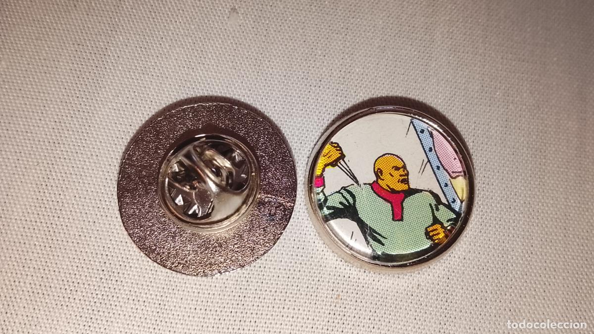 Pins de colecci&oacute;n: pin metal REDONDO - ROBERTO ALCAZAR Y PEDRIN CONTRA EL HOMBRE DIABOLICO A BORDO DEL ORIENTE