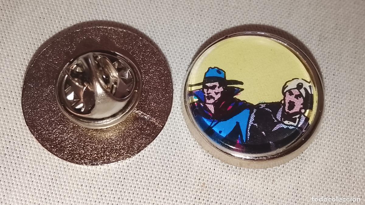 Pins de colecci&oacute;n: pin metal REDONDO - ROBERTO ALCAZAR Y PEDRIN CONTRA EL HOMBRE DIABOLICO A BORDO DEL ORIENTE