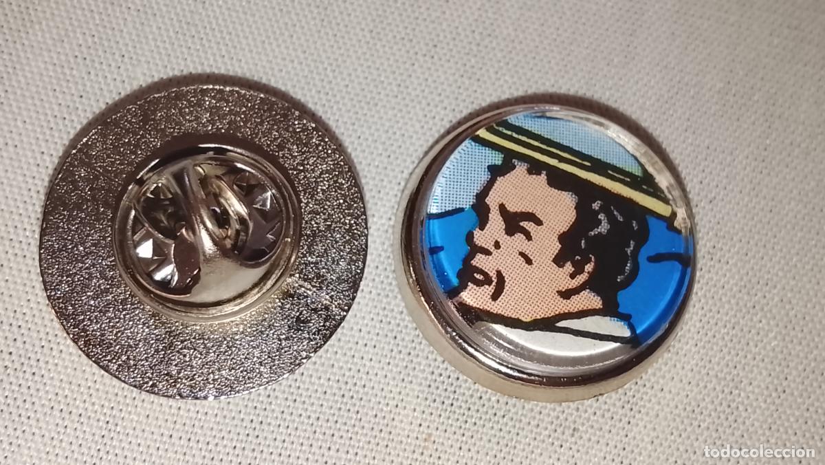 Pins de colecci&oacute;n: pin metal REDONDO - ROBERTO ALCAZAR Y PEDRIN CONTRA EL HOMBRE DIABOLICO A BORDO DEL ORIENTE