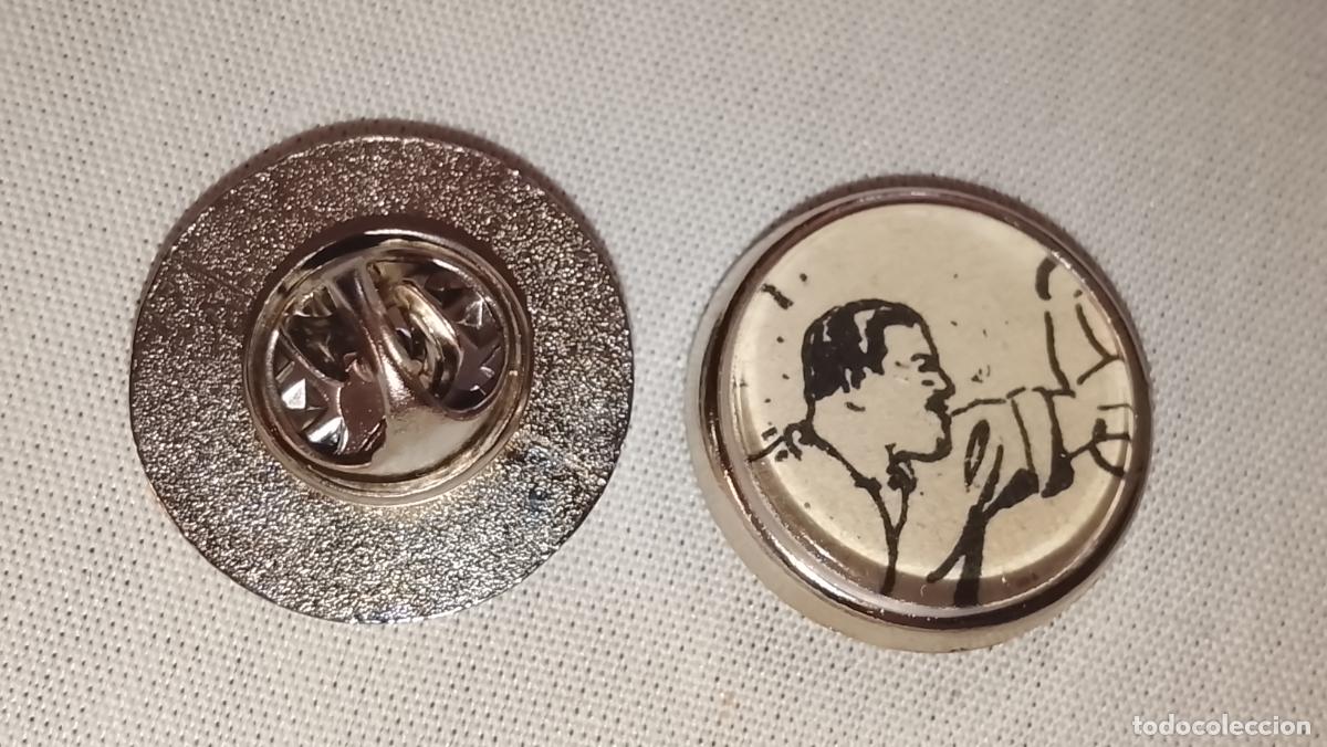 Pins de colecci&oacute;n: pin metal REDONDO - ROBERTO ALCAZAR Y PEDRIN CONTRA EL HOMBRE DIABOLICO A BORDO DEL ORIENTE