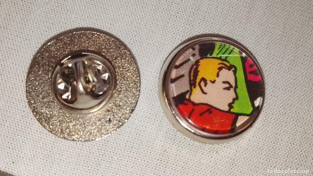 Pins de colecci&oacute;n: pin metal REDONDO - ROBERTO ALCAZAR Y PEDRIN CONTRA EL HOMBRE DIABOLICO A BORDO DEL ORIENTE