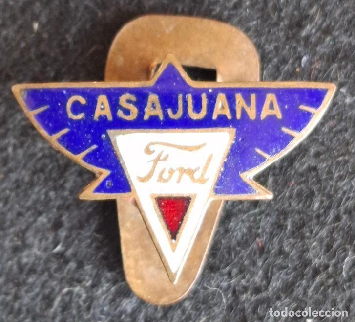 Pins de colecci&oacute;n: (P-242)INSIGNIA COCHE DE OJAL ESMALTADA - CASAJUANA FORD