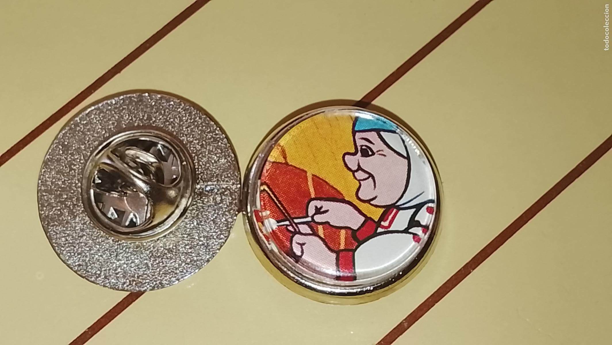 Pins de colecci&oacute;n: pin metal REDONDO - PERSONAJES DE LA SERIE DAVID EL GNOMO , LISA Y SU FAMILIA