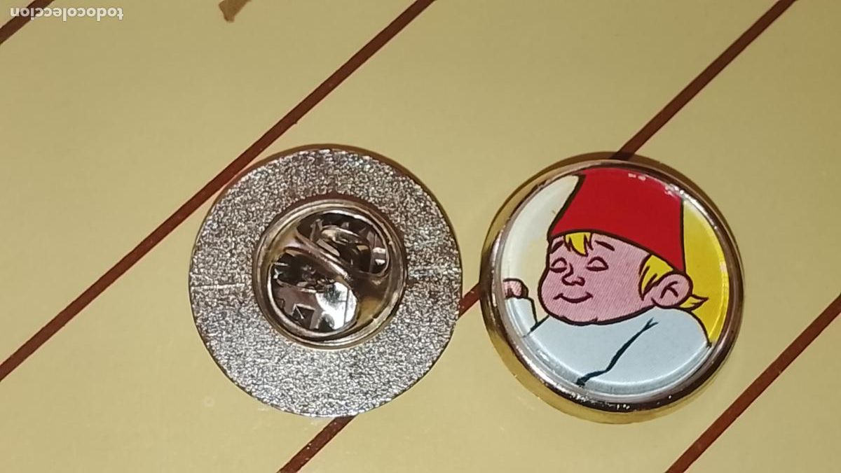 Pins de colecci&oacute;n: pin metal REDONDO - PERSONAJES DE LA SERIE DAVID EL GNOMO , LISA Y SU FAMILIA