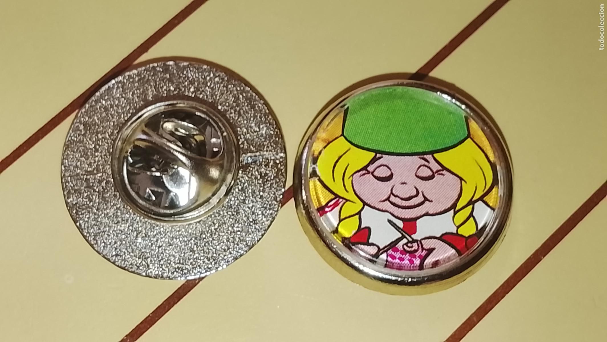Pins de colecci&oacute;n: pin metal REDONDO - PERSONAJES DE LA SERIE DAVID EL GNOMO , LISA Y SU FAMILIA