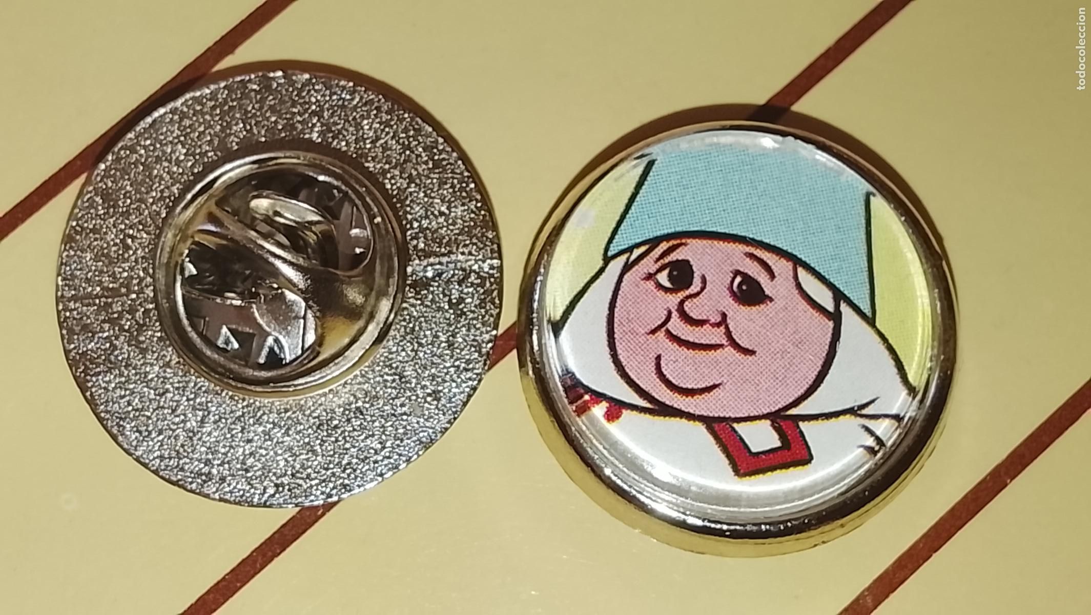 Pins de colecci&oacute;n: pin metal REDONDO - PERSONAJES DE LA SERIE DAVID EL GNOMO , LISA Y SU FAMILIA