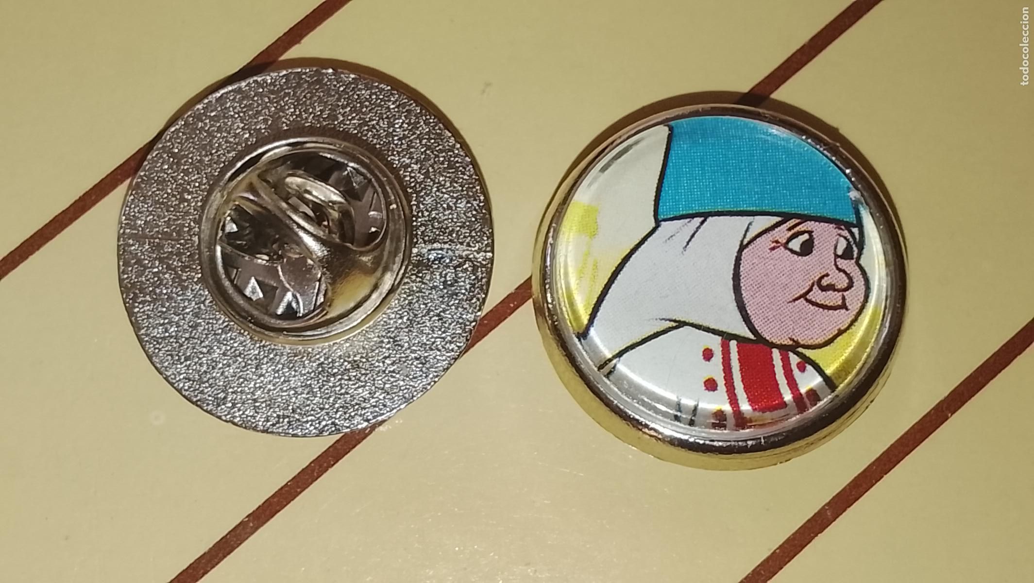 Pins de colecci&oacute;n: pin metal REDONDO - PERSONAJES DE LA SERIE DAVID EL GNOMO , LISA Y SU FAMILIA