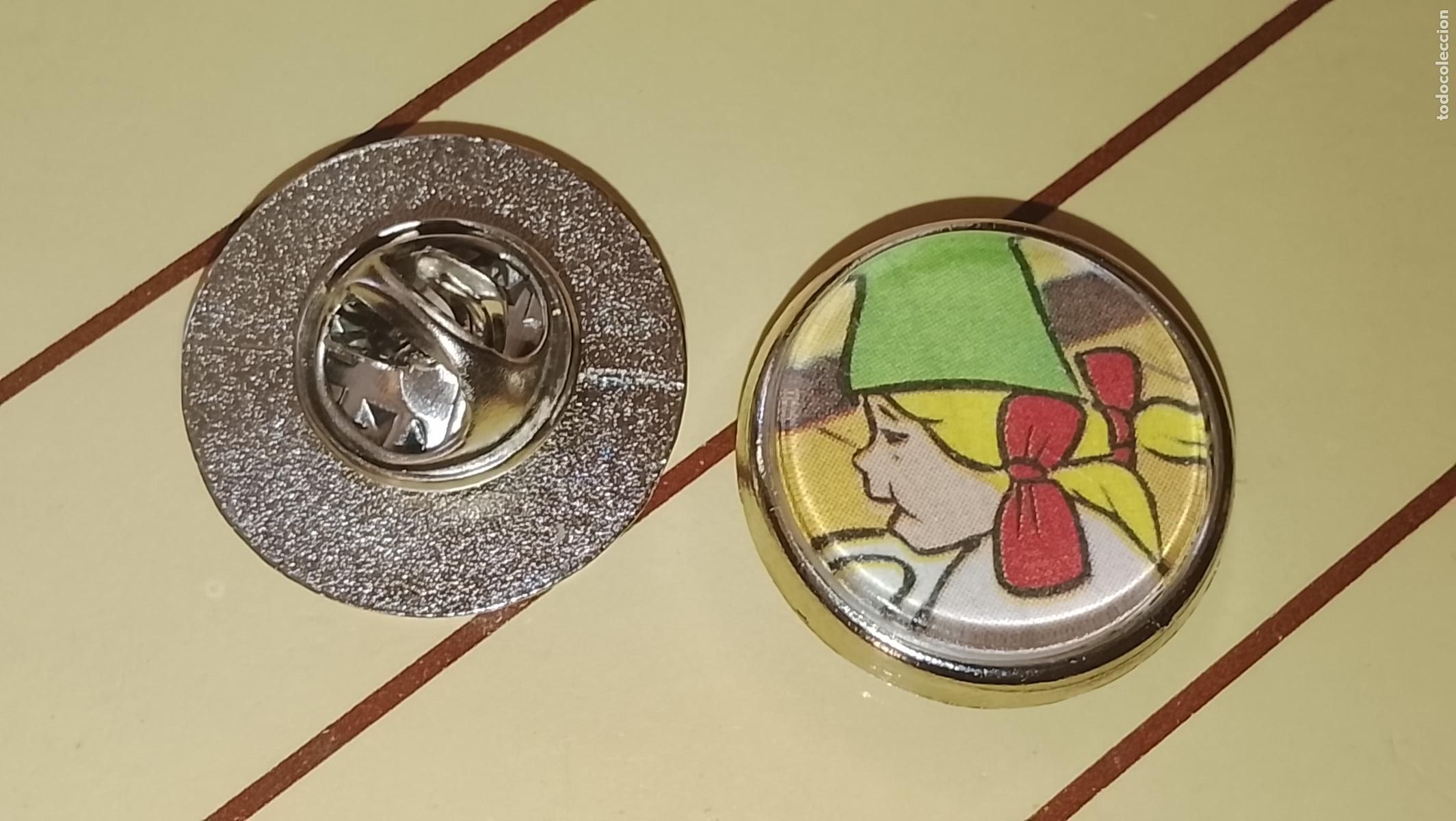 Pins de colecci&oacute;n: pin metal REDONDO - PERSONAJES DE LA SERIE DAVID EL GNOMO , LISA Y SU FAMILIA